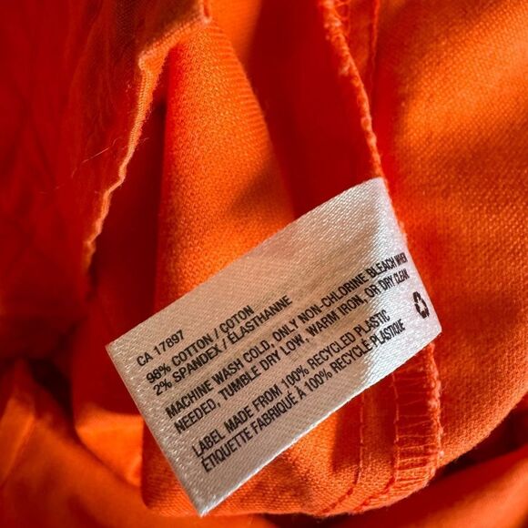 GAP Women's Orange Slim Cropped Stretch Pants Size 0 - Picture 3 of 8